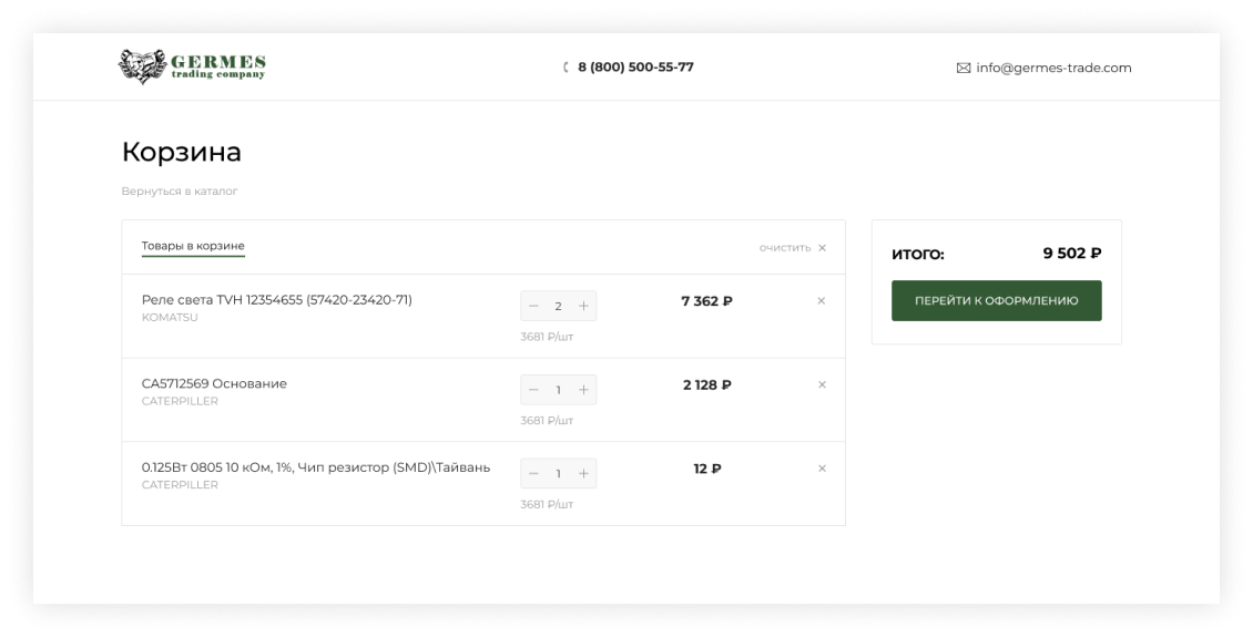 Разработка онлайн-платформы для продажи автозапчастей Разработка онлайн-платформы для продажи автозапчастей